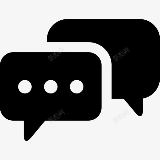 聊天对话用户界面图标svg_新图网 https://ixintu.com 对话 用户界面 聊天
