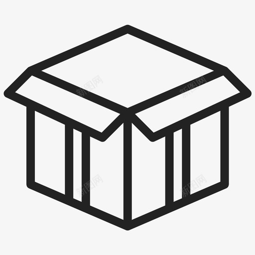 礼品盒打开包装图标svg_新图网 https://ixintu.com 包装 打开 礼品盒 礼物