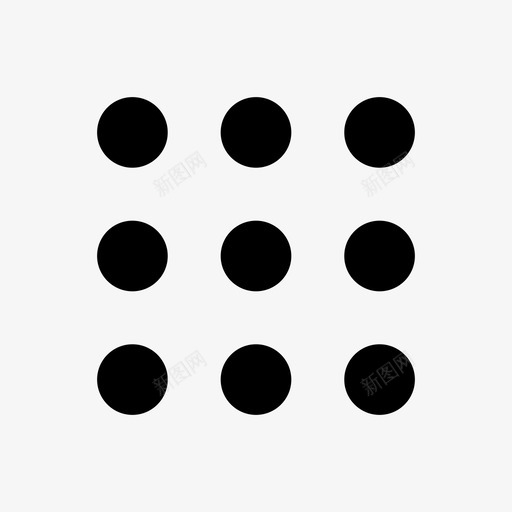 应用程序网格ios图标svg_新图网 https://ixintu.com ios ios11个ui元素实心 ui 应用程序 网格