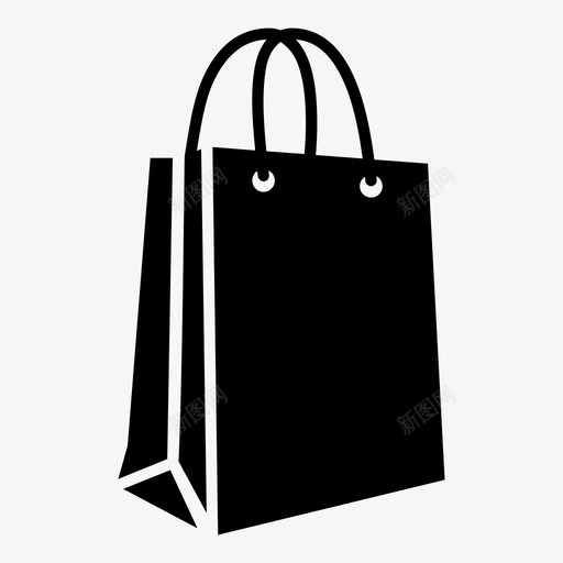购物袋网上商店纸袋图标svg_新图网 https://ixintu.com 纸袋 网上商店 购物商店 购物袋