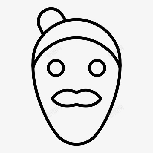小丑毛骨悚然假日图标svg_新图网 https://ixintu.com 假日 圣诞细线第一卷 小丑 毛骨悚然