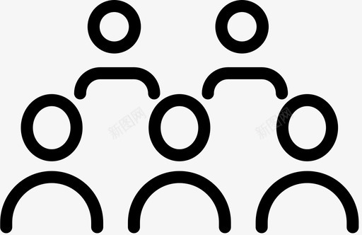 一群人人类网络图标svg_新图网 https://ixintu.com 一群人 人类 网络