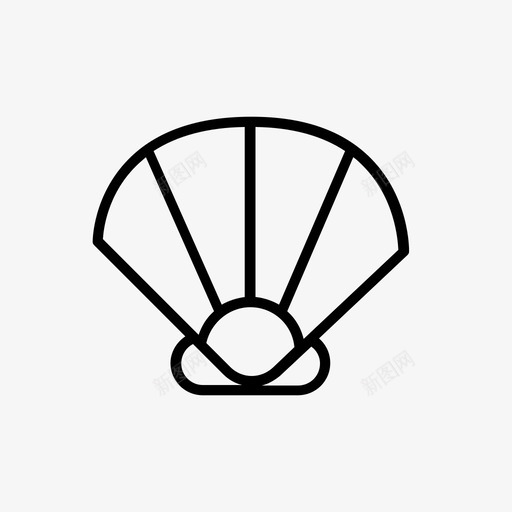 贝类蛤蜊贝壳图标svg_新图网 https://ixintu.com 海贝10 蛤蜊 贝壳 贝类