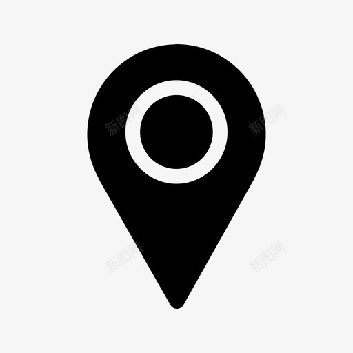 定位点定位地图定位图标svg_新图网 https://ixintu.com 地图定位 定位 定位点