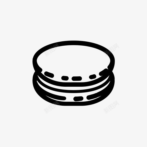 麦卡伦面包房甜点图标svg_新图网 https://ixintu.com 法式 甜点 面包房 麦卡伦
