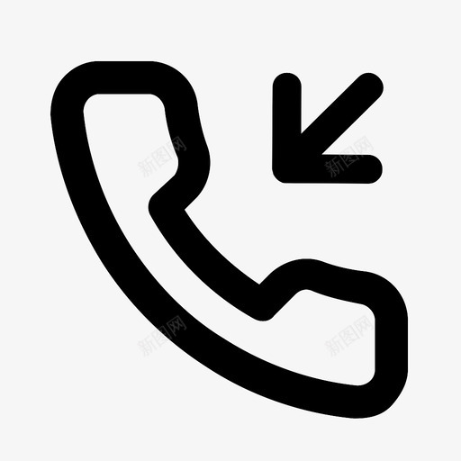 电话来了图标svg_新图网 https://ixintu.com 电话来了