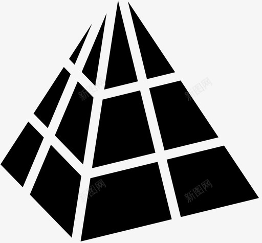 金字塔线cad绘图图标svg_新图网 https://ixintu.com cad 三维图形用户界面 图形 建模 界面 绘图 金字塔线