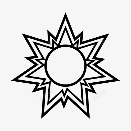 太阳明亮炎热图标svg_新图网 https://ixintu.com 云 夏天 天气 太阳 明亮 炎热