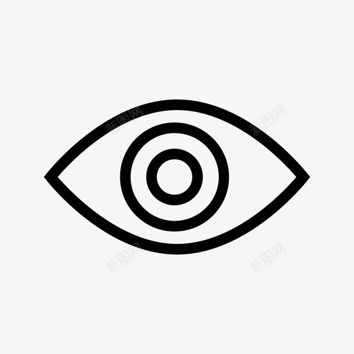 眼睛能见度视力图标svg_新图网 https://ixintu.com 眼睛 能见度 视力