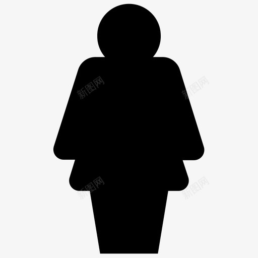 女人女孩站着图标svg_新图网 https://ixintu.com 女人 女孩 站着