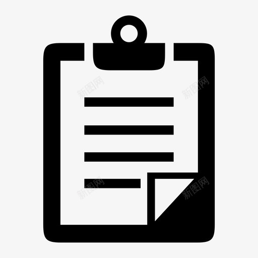 便笺剪贴板办公工具图标svg_新图网 https://ixintu.com 便笺 剪贴板 办公工具