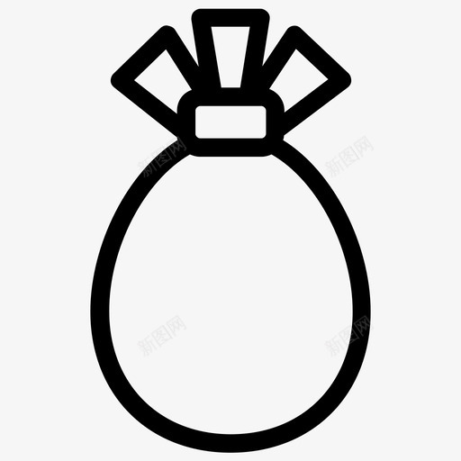 购物袋圣诞节图标svg_新图网 https://ixintu.com 圣诞节 购物袋