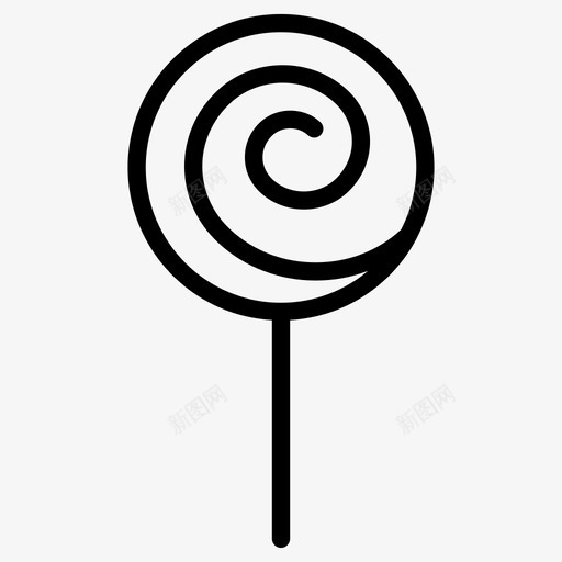 棒棒糖糖果甜食图标svg_新图网 https://ixintu.com 圣诞瘦肉 棒棒糖 甜食 糖果