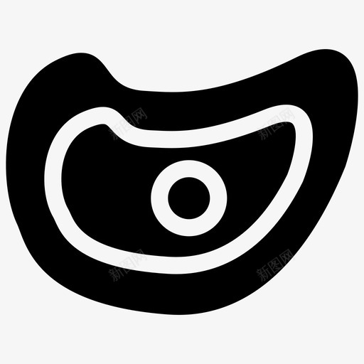 肉牛肉肉片图标svg_新图网 https://ixintu.com 牛肉 肉 肉片 食品填充物