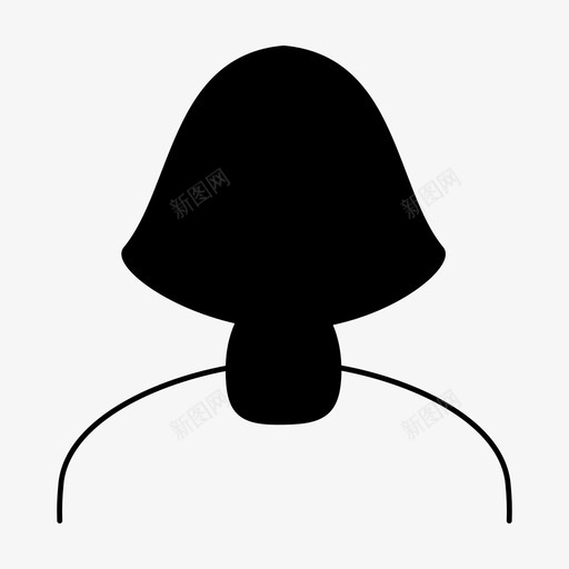 用户女孩人物图标svg_新图网 https://ixintu.com 个人资料 人物 女孩 用户