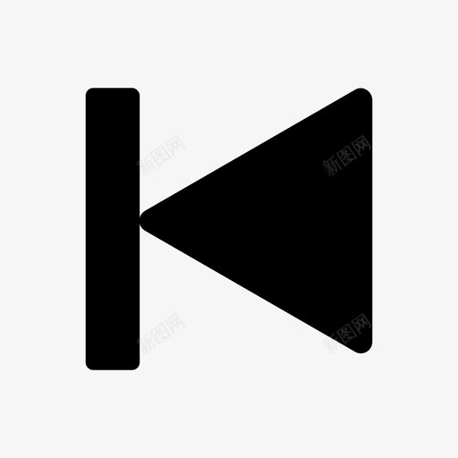 上一个播放器按钮2图标svg_新图网 https://ixintu.com 上一个 播放器按钮2