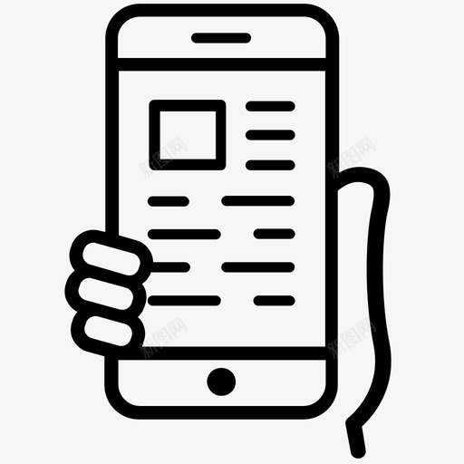 小工具设备手持设备图标svg_新图网 https://ixintu.com 交互式屏幕 基本装备4 小工具 手持设备 智能手机 设备