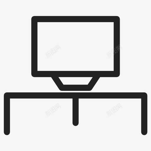 电视电视台看电视图标svg_新图网 https://ixintu.com 电视 电视台 看电视