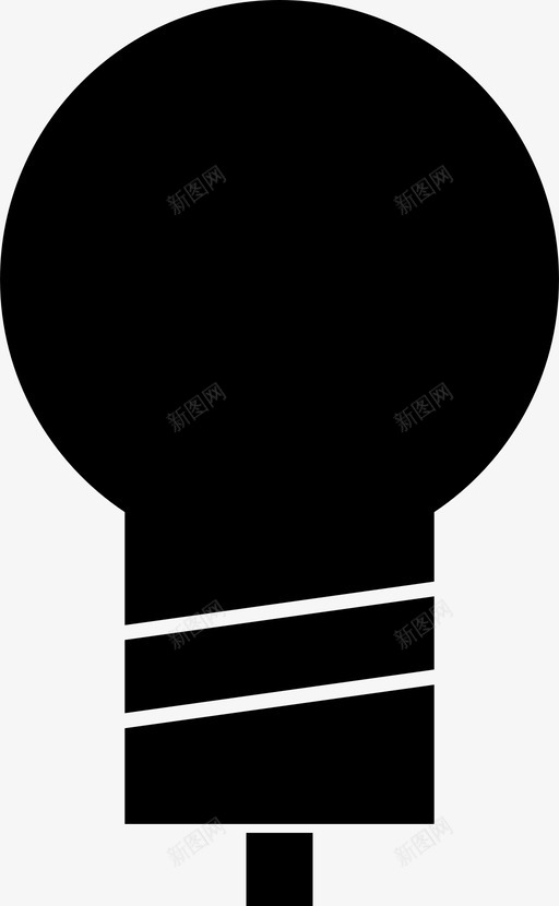 灯泡电照明图标svg_新图网 https://ixintu.com 灯 灯泡 照明 电