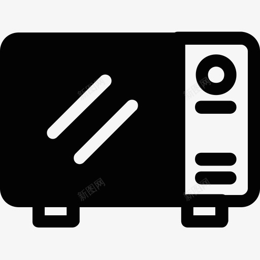 微波炉厨房用品图标svg_新图网 https://ixintu.com 厨房用品 微波炉