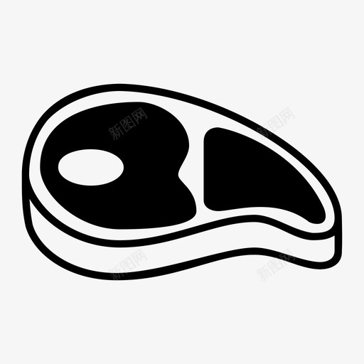 牛排烧烤牛肉图标svg_新图网 https://ixintu.com 烧烤 牛排 牛肉 猪肉 肉 食物