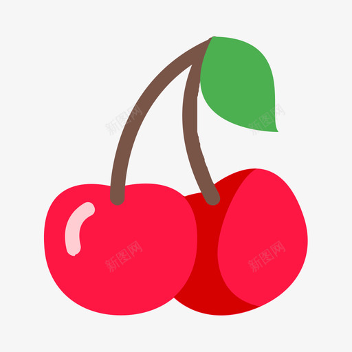 Cherrysvg_新图网 https://ixintu.com Cherry 多色 填充