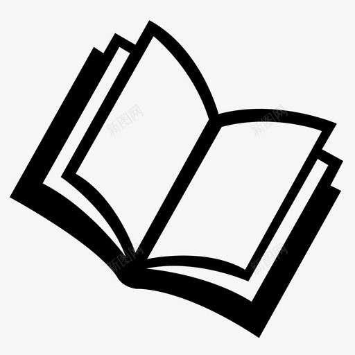 书教育开卷图标svg_新图网 https://ixintu.com 书 学习 开卷 教育 阅读