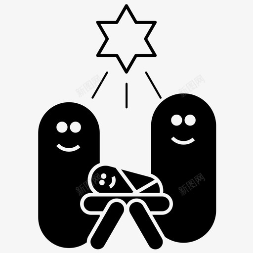 耶稣降生场景伯利恒圣经故事图标svg_新图网 https://ixintu.com 伯利恒 圣经故事 圣诞节 耶稣 耶稣降生场景 耶稣降生故事 马厩