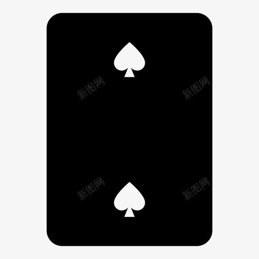 2张黑桃纸牌打牌图标svg_新图网 https://ixintu.com 2张黑桃 两张 扑克 打牌 纸牌 纸牌填充