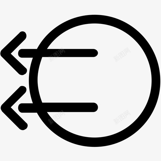 箭头在外面向下向左图标svg_新图网 https://ixintu.com 向下 向左 摄影和绘画 箭头在外面