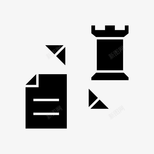 战略计划过程战略图标svg_新图网 https://ixintu.com 战略 战略计划 财务 过程