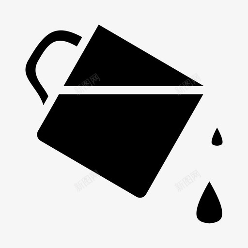 倒水杯子饮用水图标svg_新图网 https://ixintu.com 倒水 杯子 饮用水