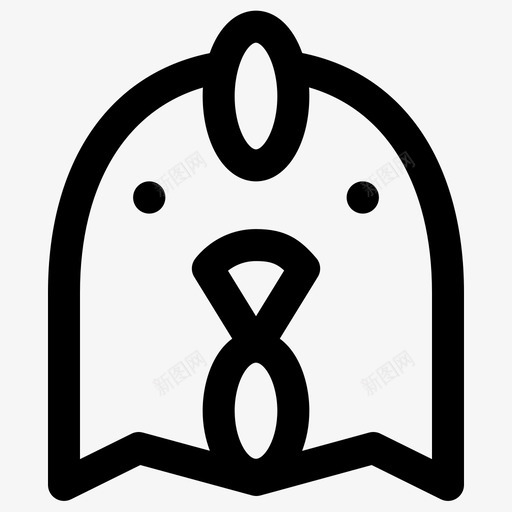 鸡动物家禽图标svg_新图网 https://ixintu.com 动物 宠物 家禽 鸡
