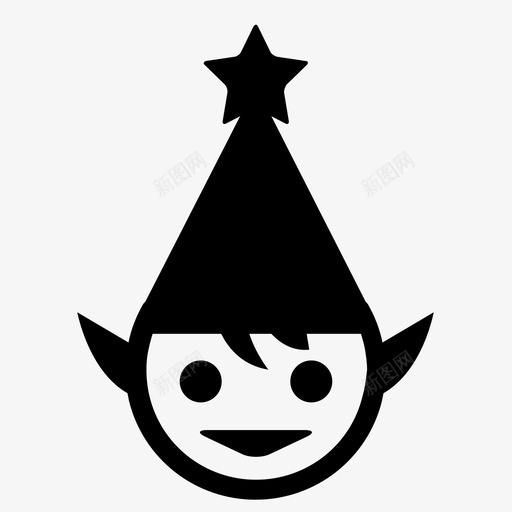 侏儒圣诞节1图标svg_新图网 https://ixintu.com 侏儒 圣诞节1
