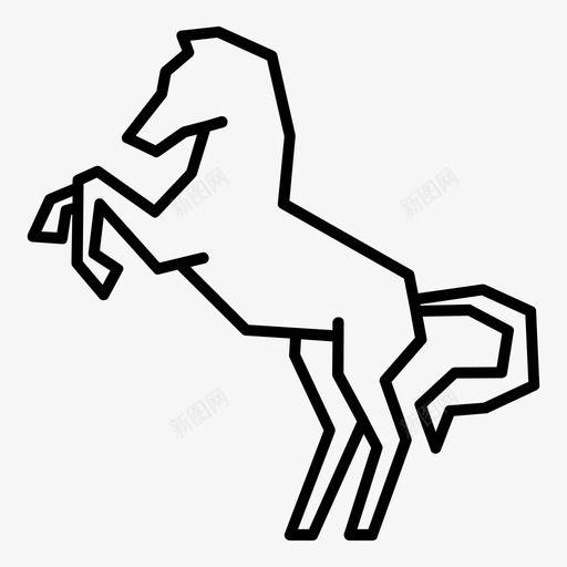 马动物自负的动物图标svg_新图网 https://ixintu.com 动物 自负的动物 马