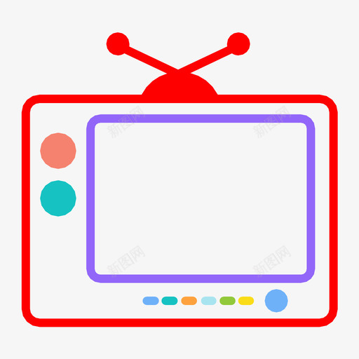 电视娱乐旧电视图标svg_新图网 https://ixintu.com 娱乐 旧电视 电视 节目