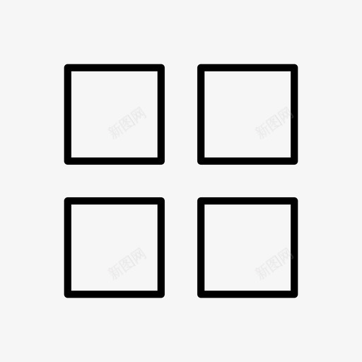 菜单网格选项图标svg_新图网 https://ixintu.com 方块 网格 菜单 选项