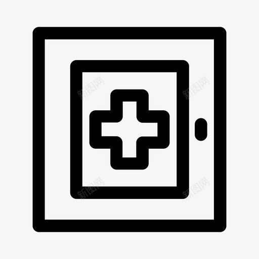 药箱保健药品图标svg_新图网 https://ixintu.com 保健药品 药箱