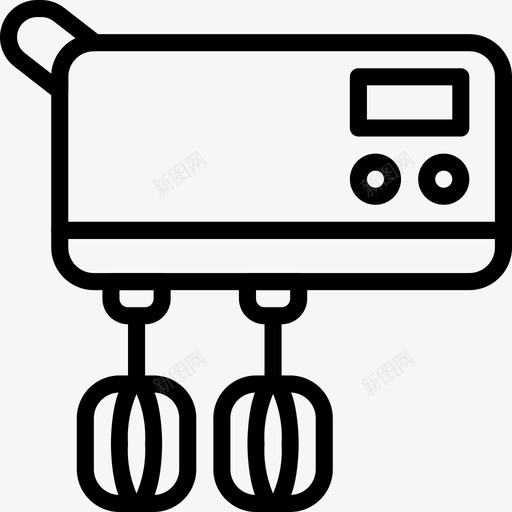 手动搅拌机厨师食物图标svg_新图网 https://ixintu.com 厨师 手动搅拌机 鞭子 食物