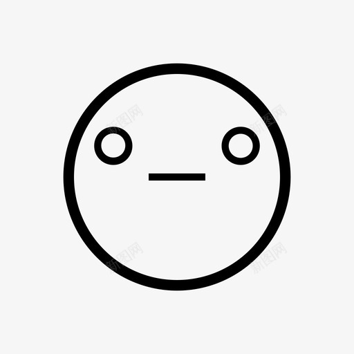 扑克脸表情沉默图标svg_新图网 https://ixintu.com 安静 情绪化 扑克脸 沉默 表情