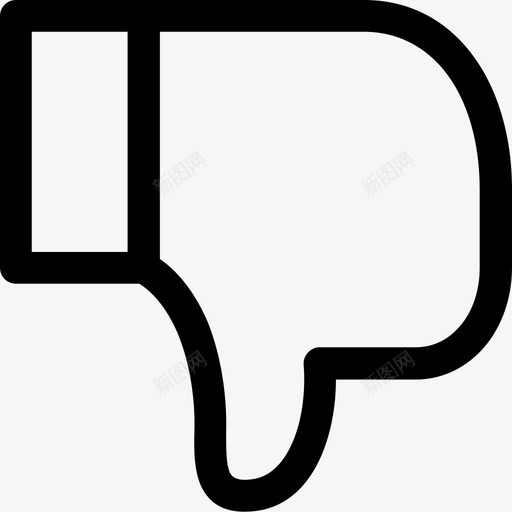 不喜欢大拇指朝下不爱图标svg_新图网 https://ixintu.com 不喜欢 不爱 大拇指朝下 手 最喜欢的书签