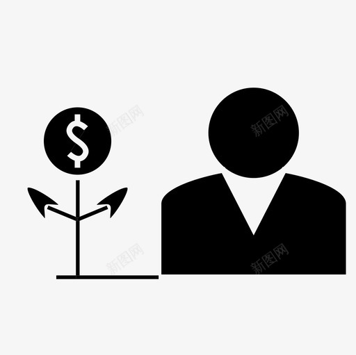 赚钱理财图标svg_新图网 https://ixintu.com 理财 赚钱