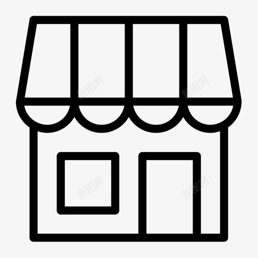 店铺装修_01店铺svg_新图网 https://ixintu.com 店铺装修_01店铺