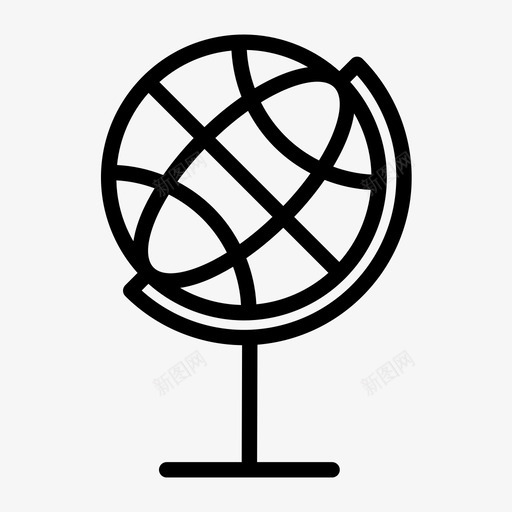 地球仪世界世界地图图标svg_新图网 https://ixintu.com 世界 世界地图 地球仪 旅行