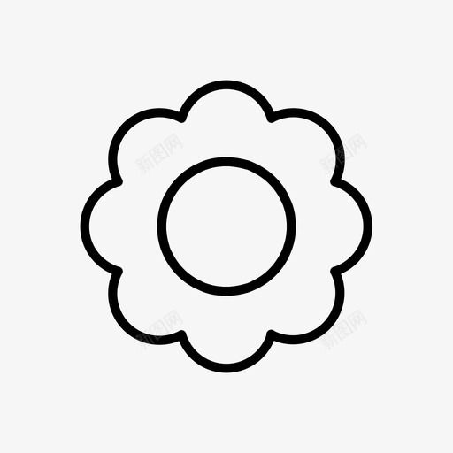花自然玫瑰图标svg_新图网 https://ixintu.com 春天 玫瑰 自然 花