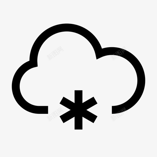 降雪寒冷暴风雪图标svg_新图网 https://ixintu.com 天气 寒冷 暴风雪 降雪