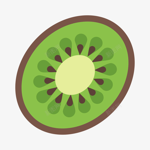 Kiwisvg_新图网 https://ixintu.com Kiwi 填充 多色