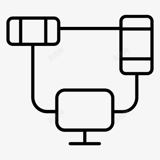 互联网络设备图标svg_新图网 https://ixintu.com 互联网络设备