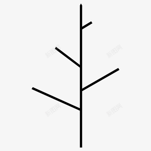 裸树树枝圣诞图标svg_新图网 https://ixintu.com 圣诞 圣诞图案集 圣诞节 松树 树枝 裸树
