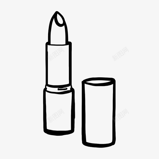 口红化妆品污渍图标svg_新图网 https://ixintu.com 化妆品 口红 污渍